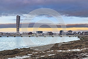 Turning Torso Building in West Harbour area of Malmo